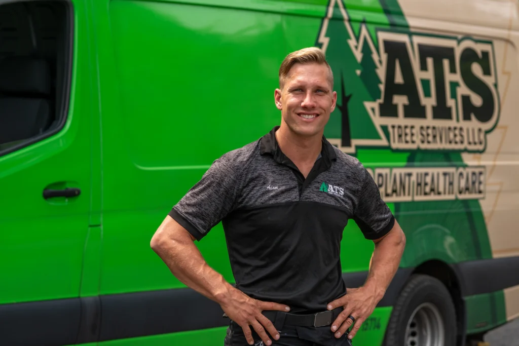 Adam Servin with PHC Truck | ATS Tree Services